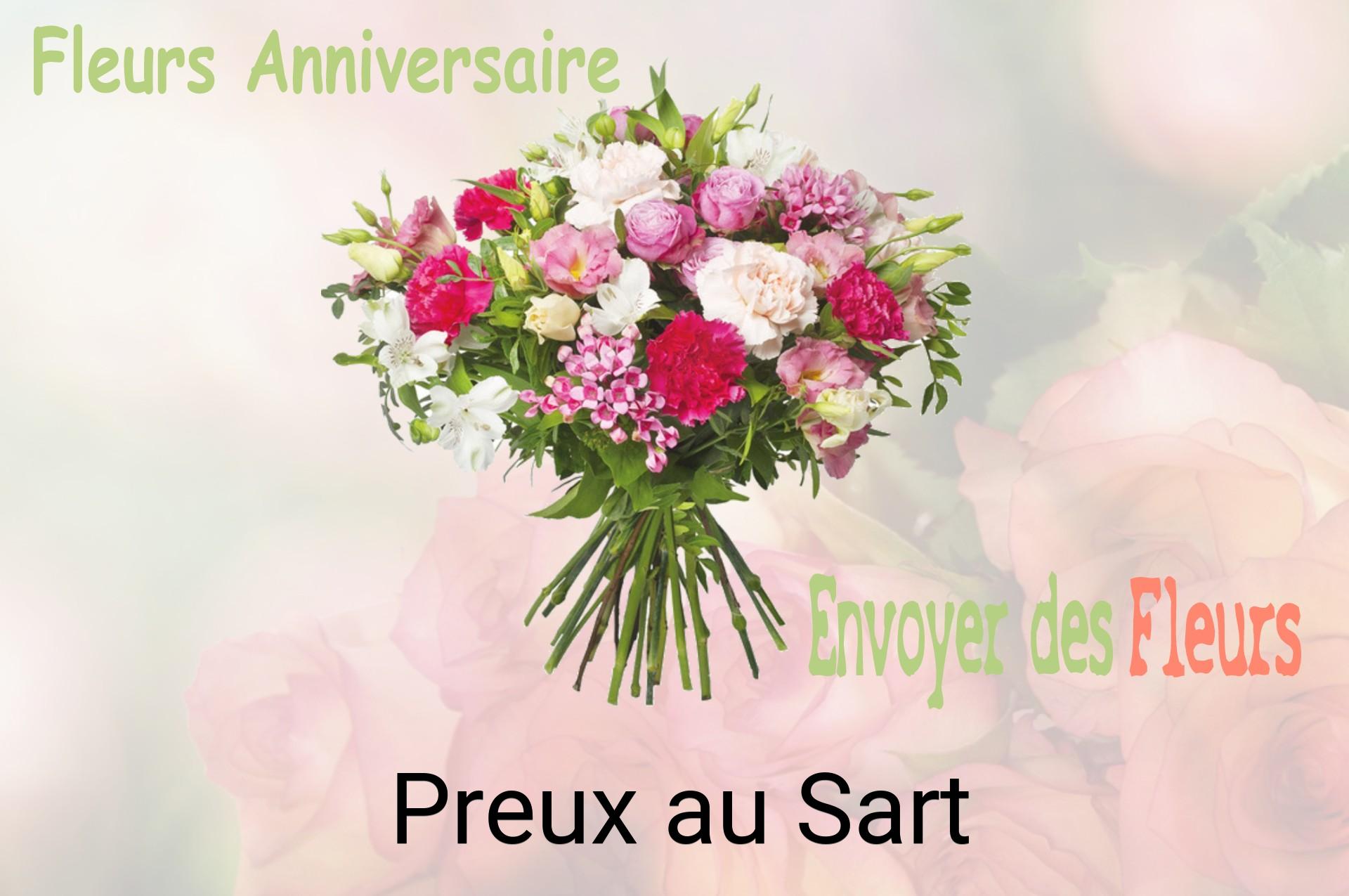 Bouquet de fleurs d’anniversaire livré à Preux-au-Sart