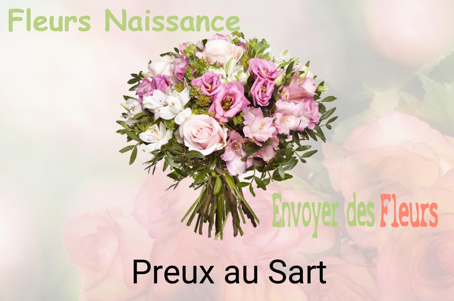 Bouquet de fleurs de naissance livré à Preux-au-Sart